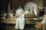 Jean Baptiste Simeon Chardin Famous Paintings - The Butler's Table